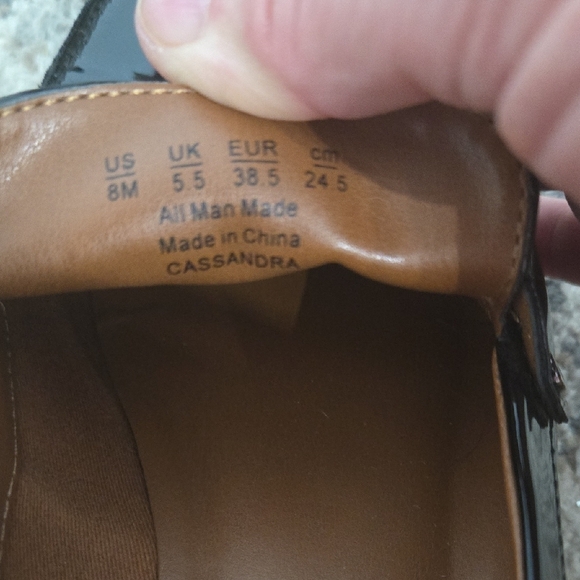 Black Patent Loafers for Women - Picture 3 of 3